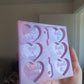 1.6 inch Rude Love Hearts Silicone Mould Set 2