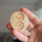 0.75 inch Cute Skull Heads Silicone Mould