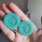 1 inch Vegan Logo Silicone Moulds