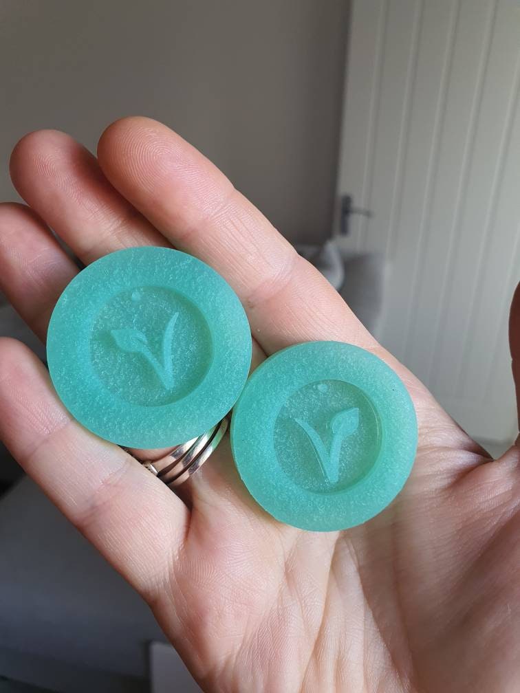 1 inch Vegan Logo Silicone Moulds