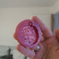 2 inch Floral Dream Circle Keyring Silicone Mould