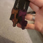 Colour Shift Bow Axe Resin Earrings