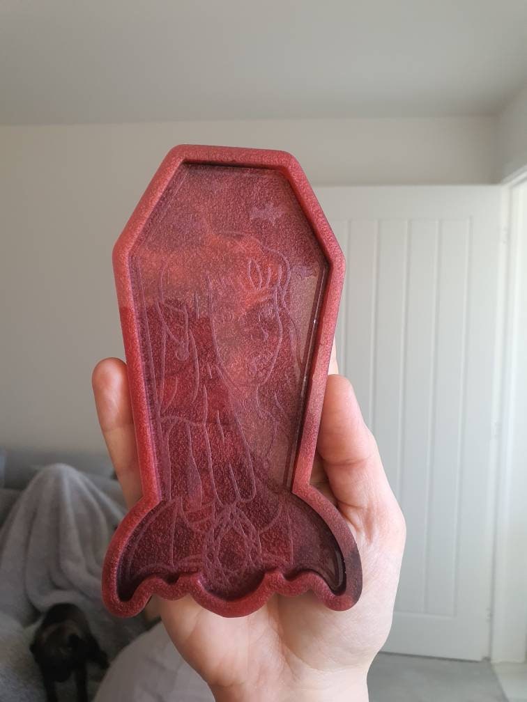 6 inch Vampire Lady Coffin Silicone Mould