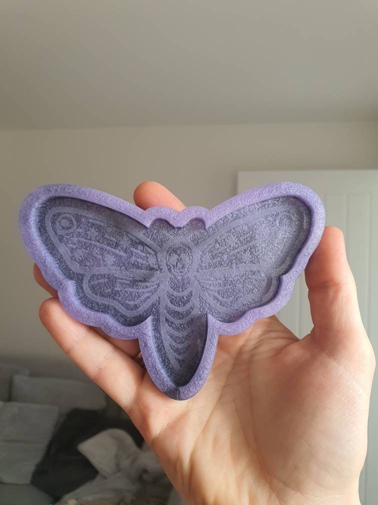 5 inch Cute Skull Moth Silicone Mould