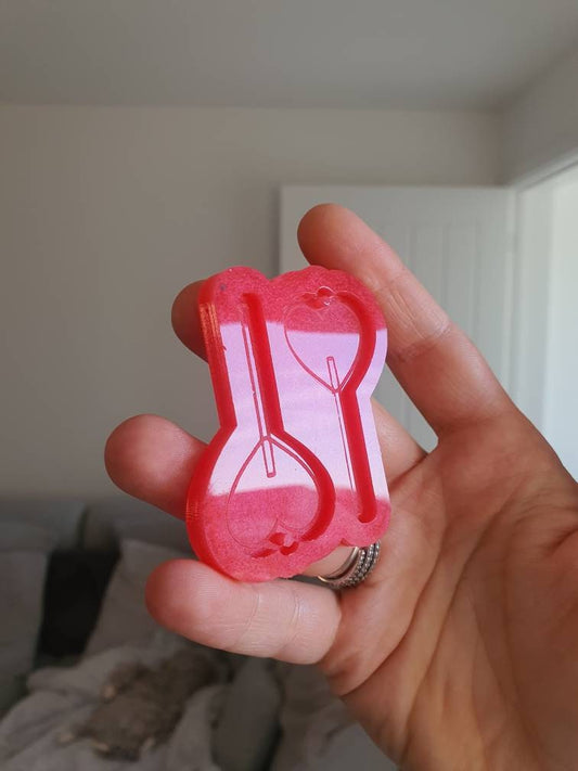 2 inch Heart Lollipops Silicone Mould