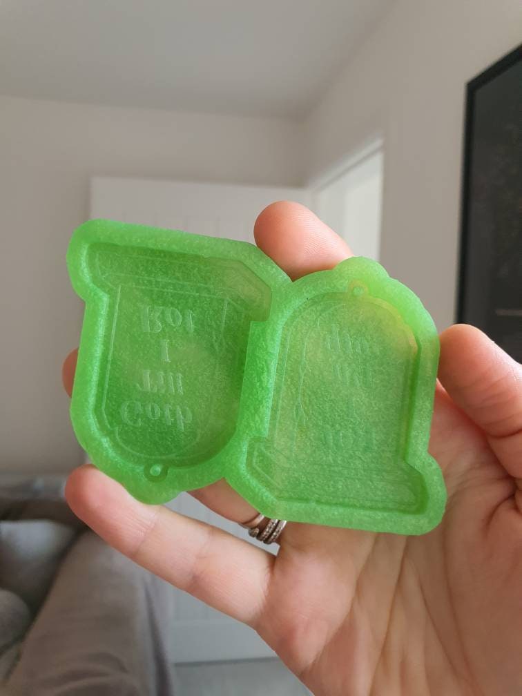 2 inch Goth Till I Rot Gravestones Silicone Mould