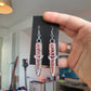 Colour Shift Orange Dagger Resin Earrings