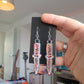 Colour Shift Orange Dagger Resin Earrings