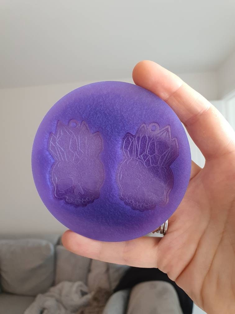 2 inch Crystal Skulls Silicone Mould