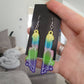 Rainbow Dripping Knife Resin Earrings