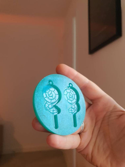 2 inch Snake Lollipops Silicone Mould