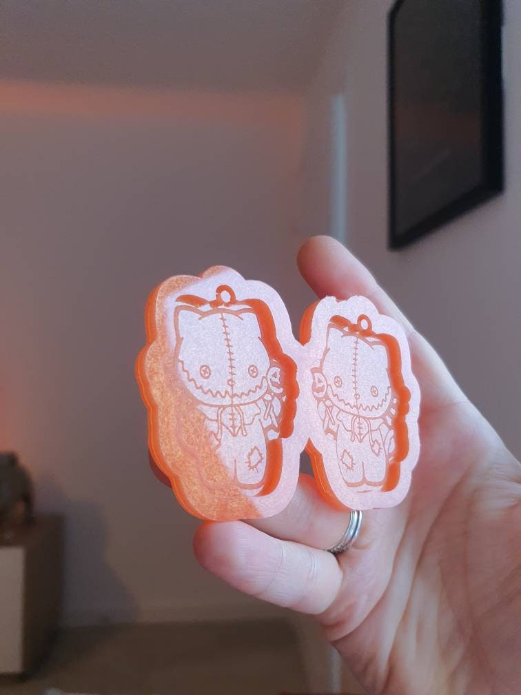 2 inch Scarecrow Cats Silicone Mould