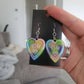 Rainbow Ouija Planchette Resin Earrings