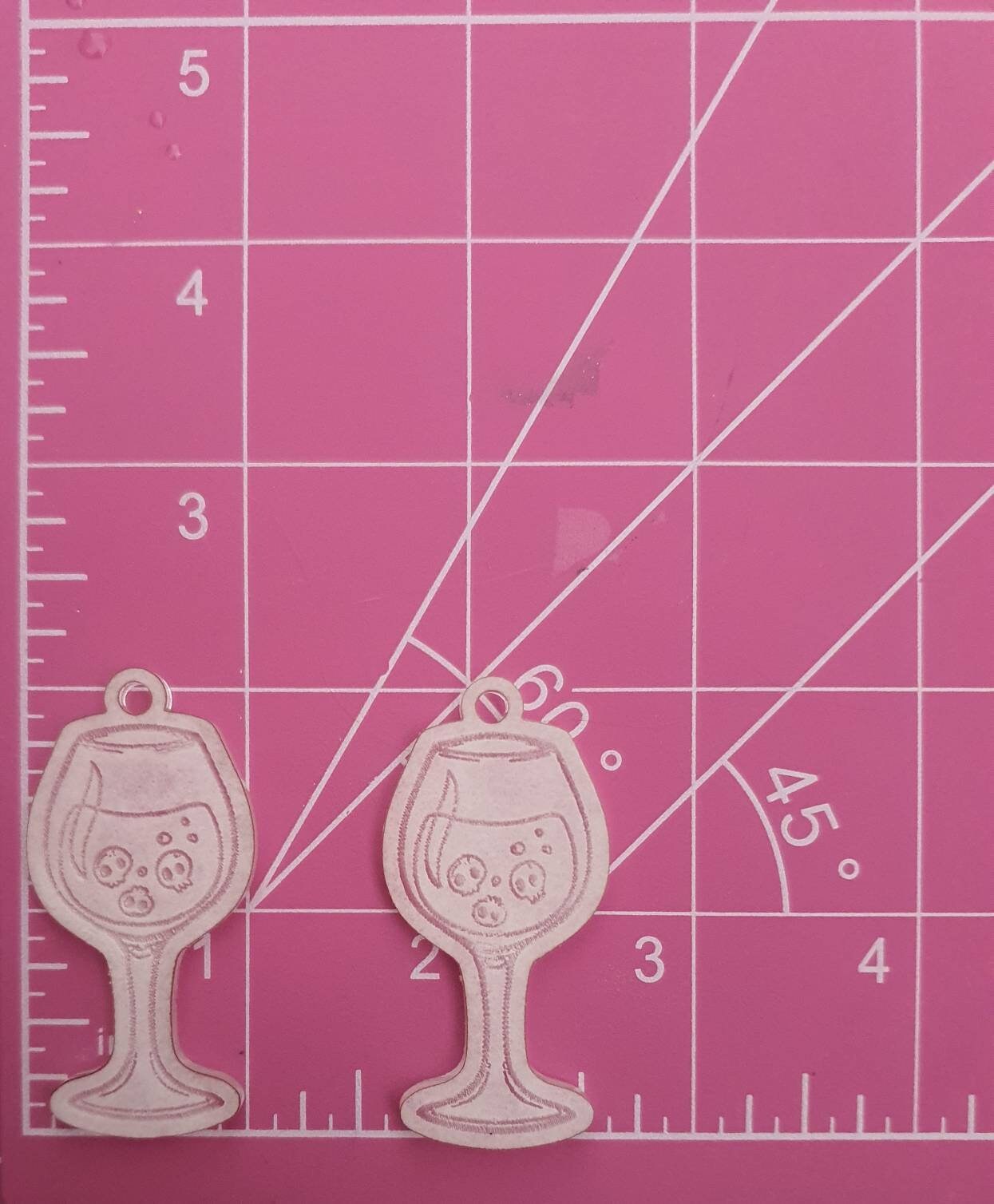 2 inch Skull Wine Glasses Silicone Mould