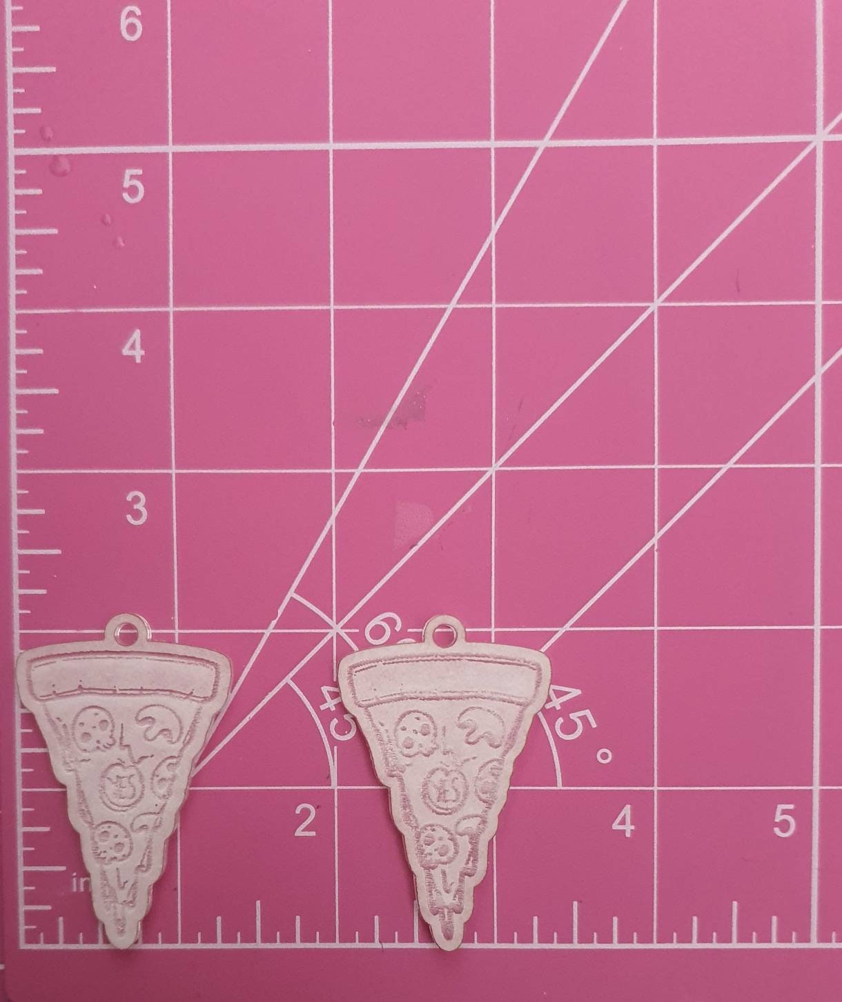 2 inch Spooky Dripping Pizza Slices Silicone Moulds