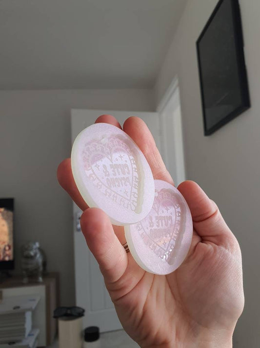 2 inch Cute & Psycho Heart Silicone Moulds