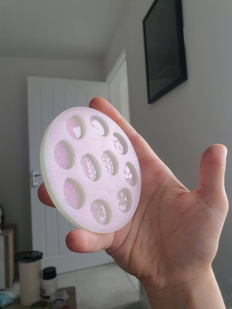 0.75 inch Spooky Easter Eggs Silicone Mould