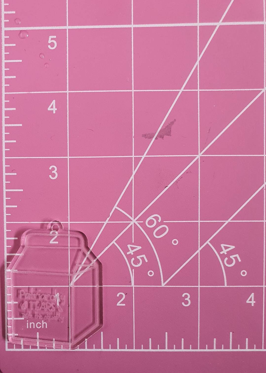 2 inch Patriarchy Tears Cartons Silicone Mould