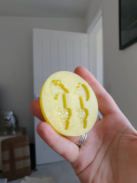 2 inch Bow Axes Silicone Mould