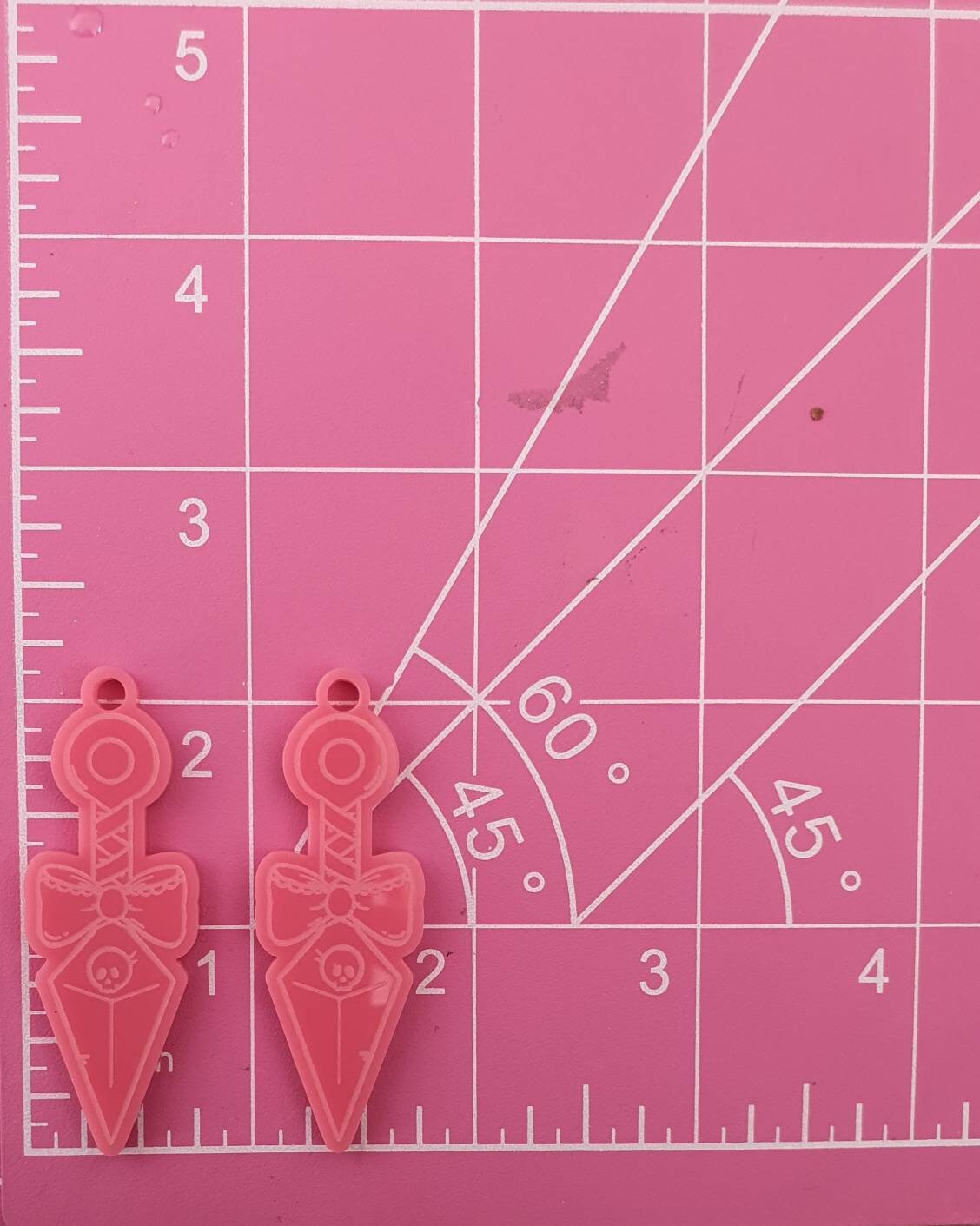 2 inch Bow Kunai Daggers Silicone Mould