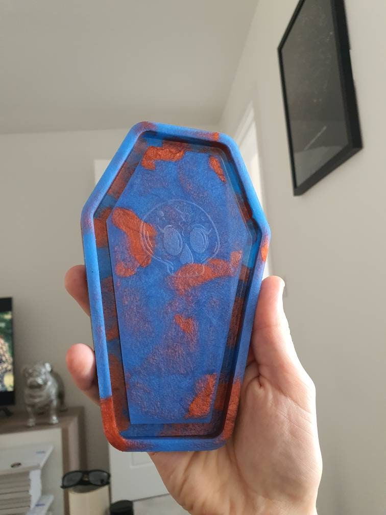 6 inch Skull Coffin Tray Silicone Mould