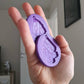2 inch Heart & Glitter Razor Blades Silicone Mould
