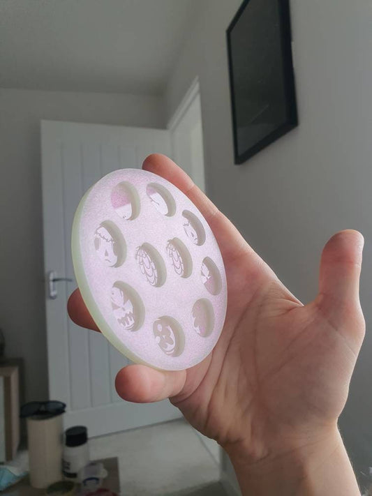 0.75 inch Spooky Easter Eggs Silicone Mould