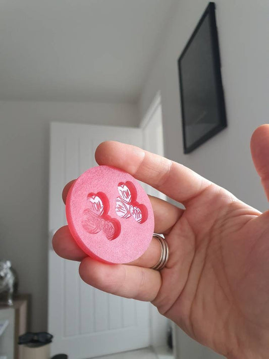 1 inch Not My Type Hearts Silicone Mould