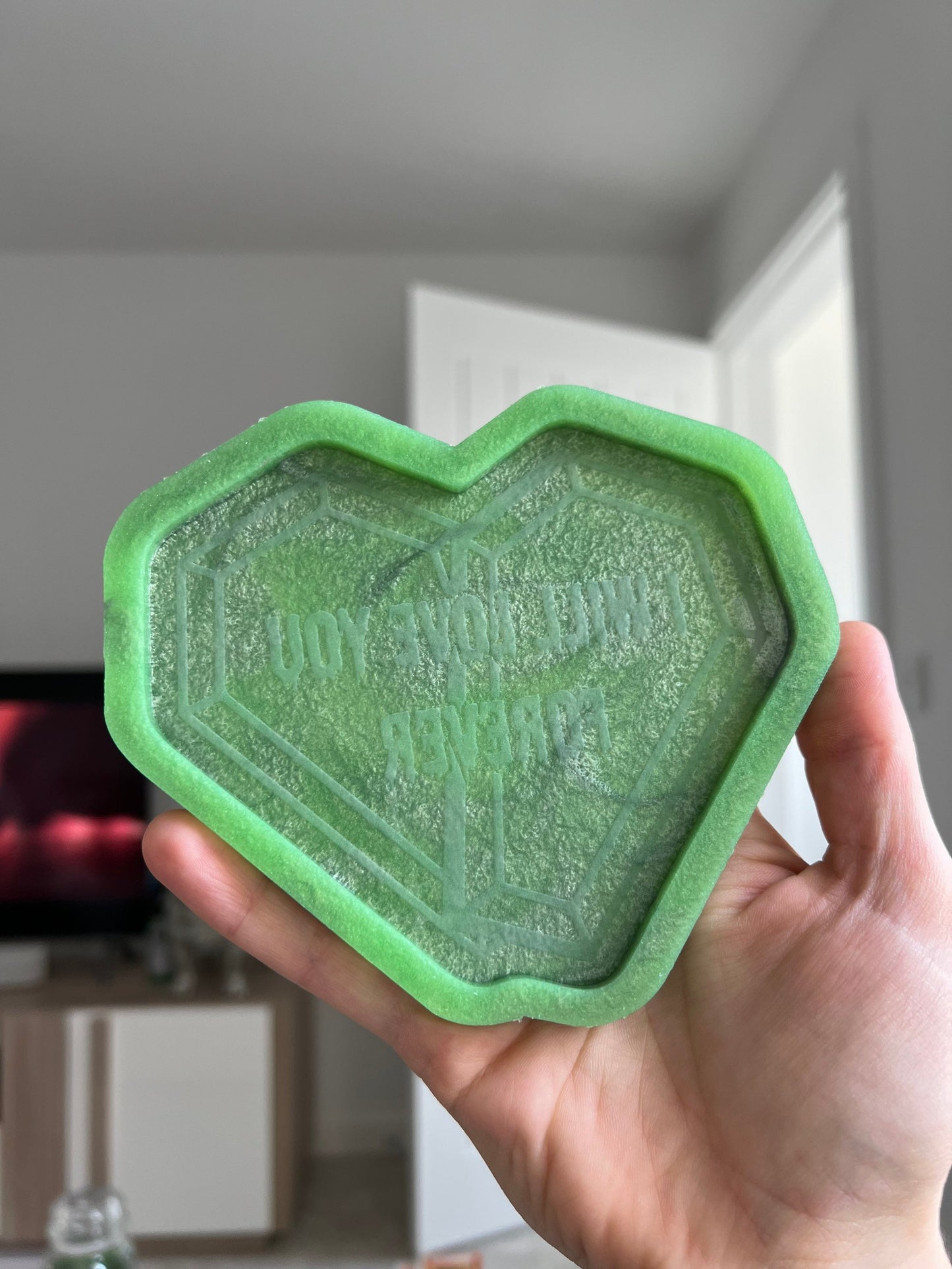 5 inch I Will Love You Forever Coffin Silicone Mould