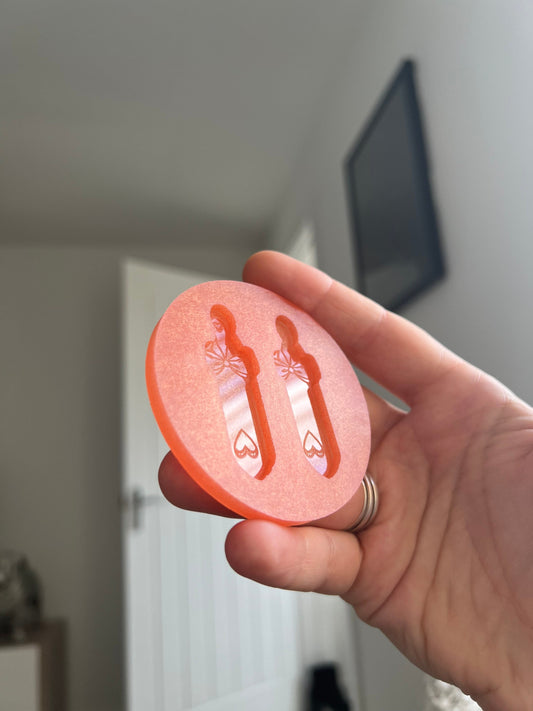2 inch Heart Paddles Silicone Mould