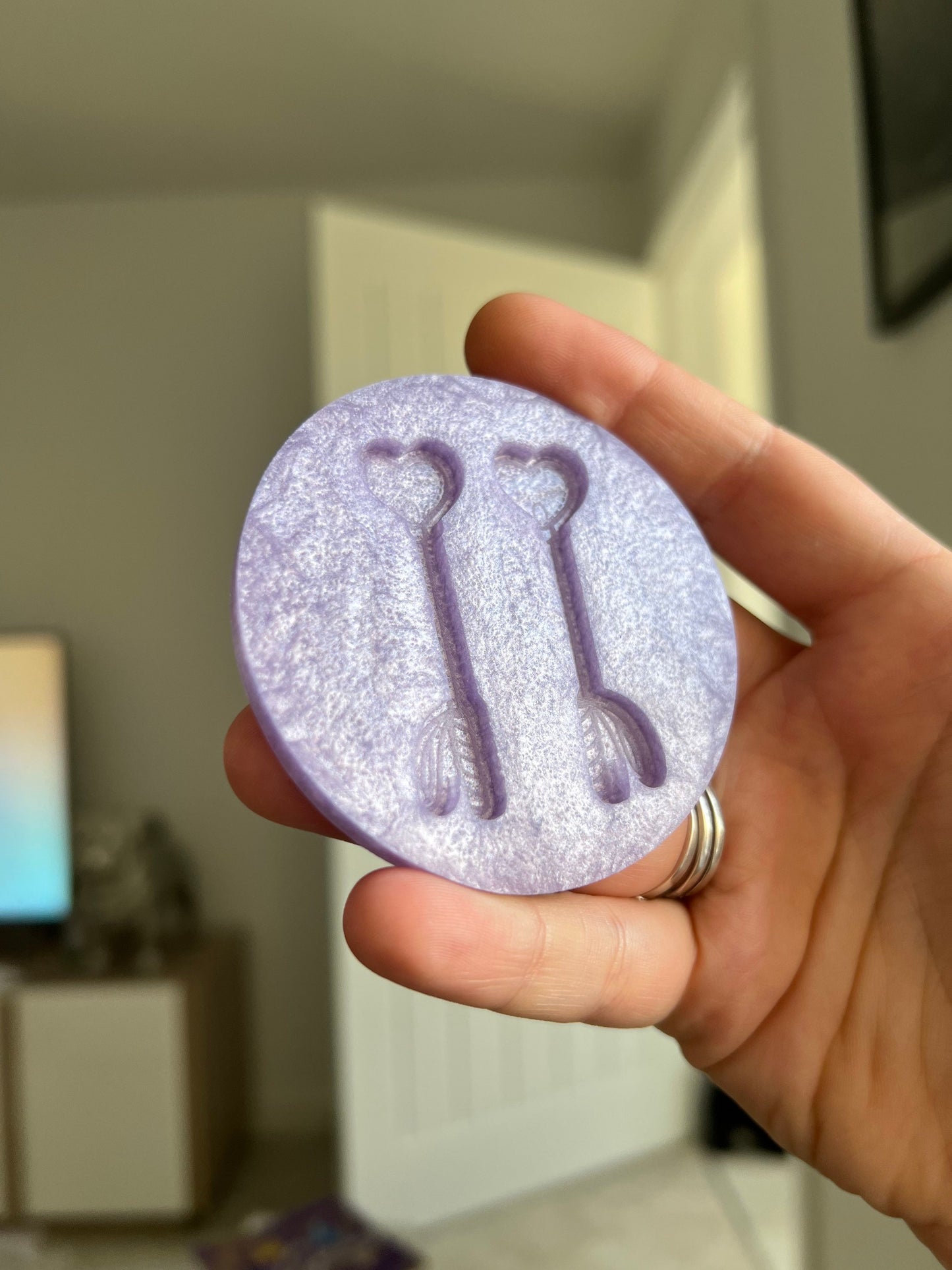2 inch Heart Whips Silicone Mould