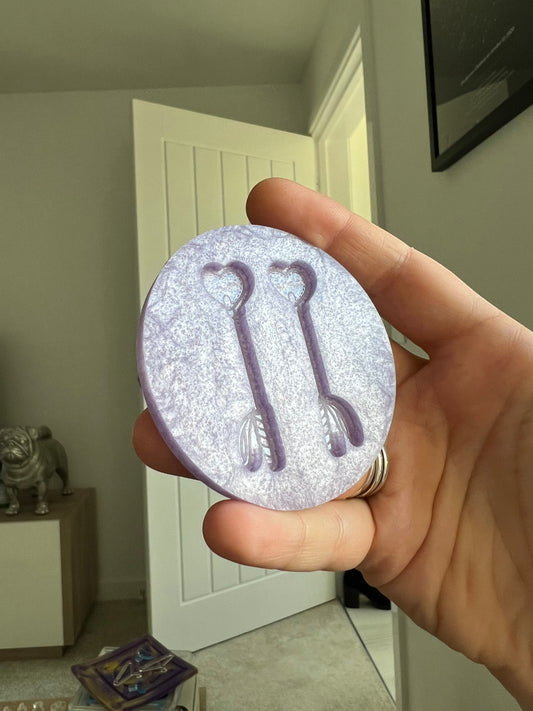 2 inch Heart Whips Silicone Mould