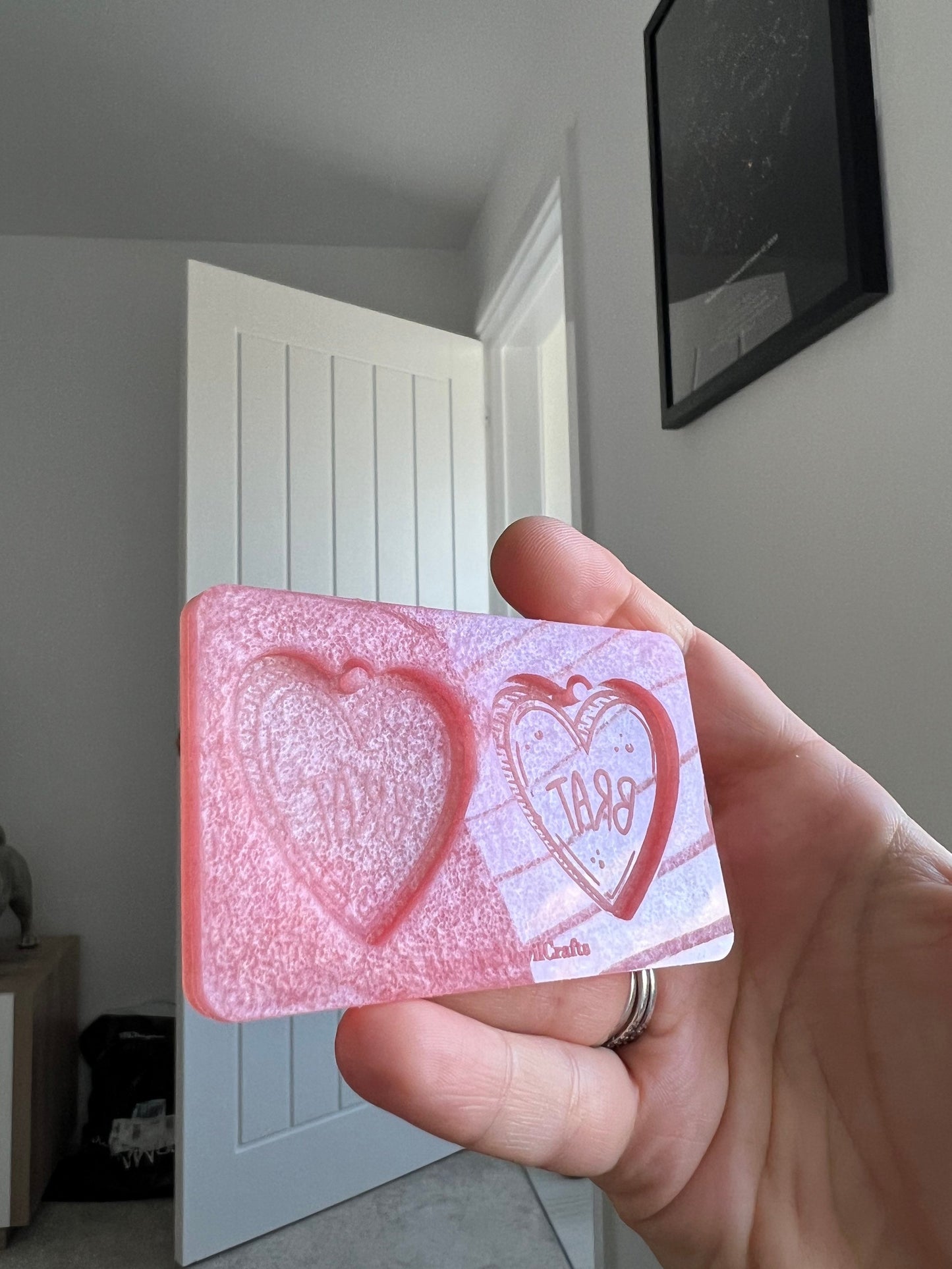 1.5 inch Rude Brat Hearts Silicone Mould