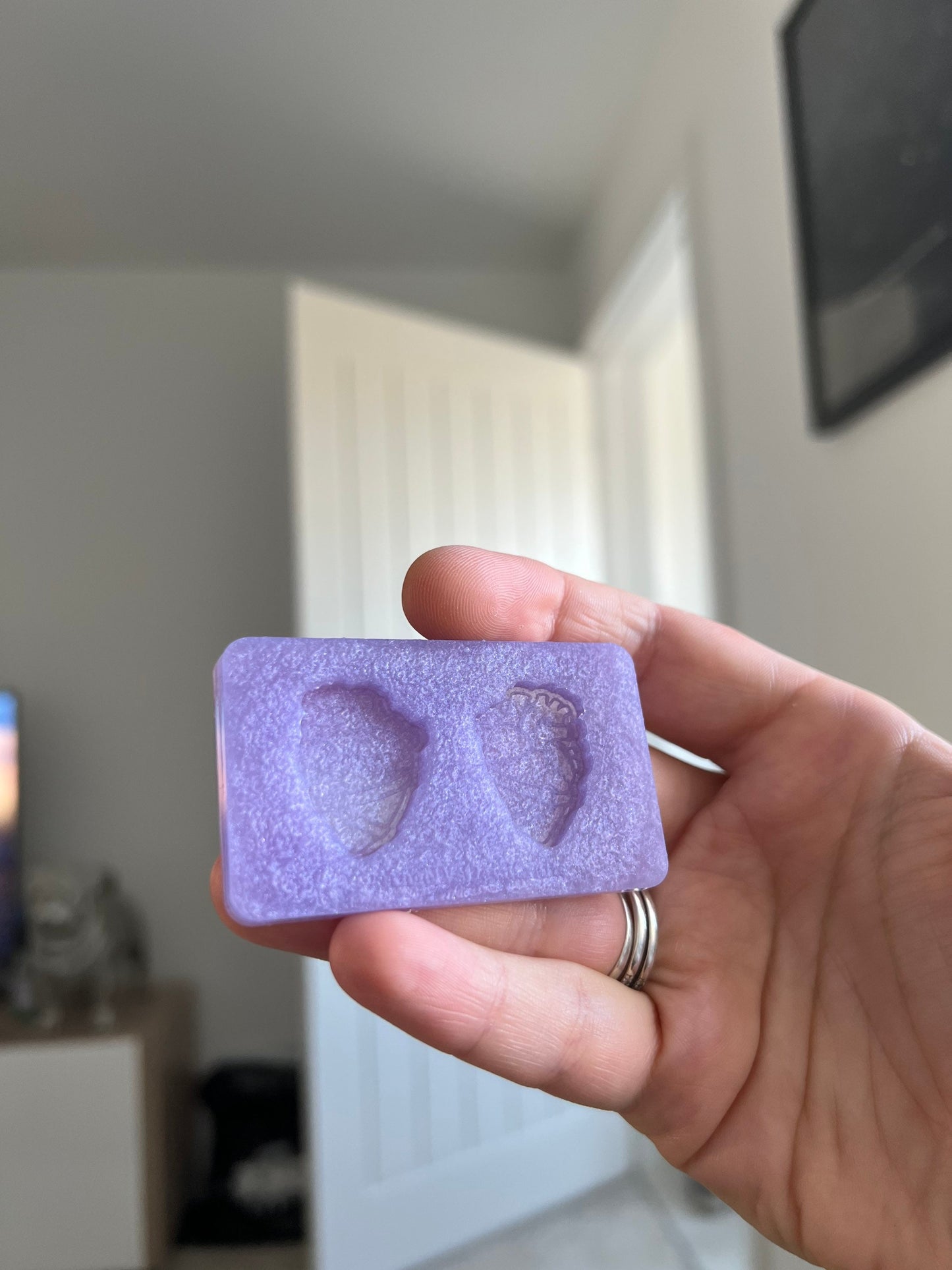 1 inch Rude Anatomical Harness Hearts Silicone Mould