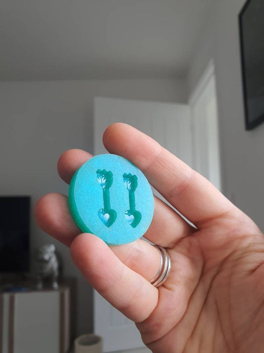 1 inch Heart Arrows Silicone Mould