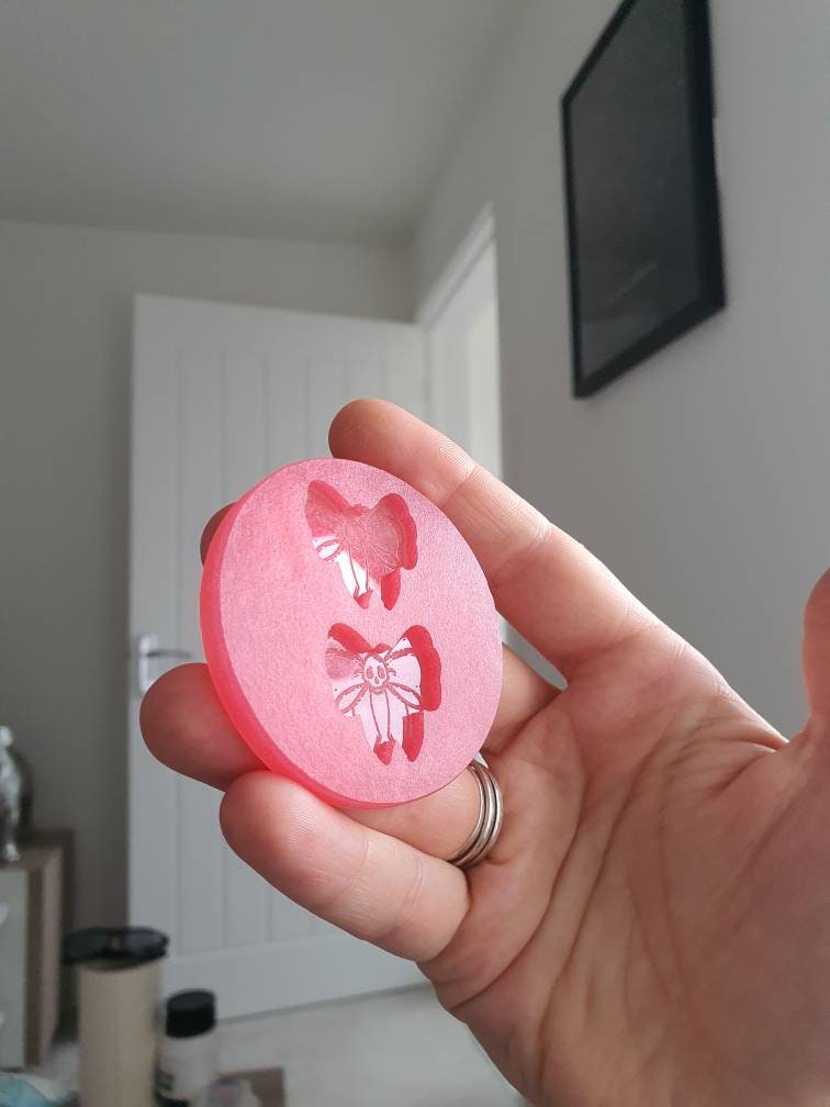1 inch Skull Bows Silicone Mould