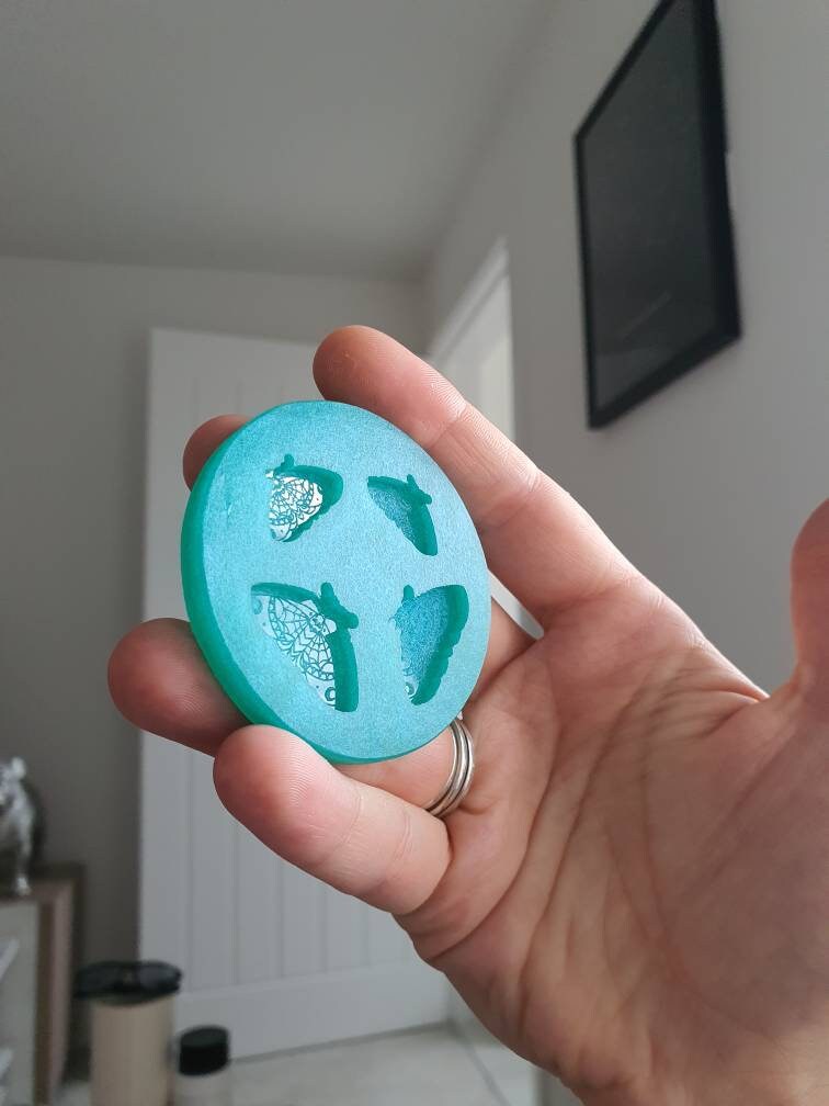 0.75 & 1 inch Mystical Moths Silicone Mould