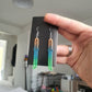 UV Active Glow Multicolour Katana Resin Earrings