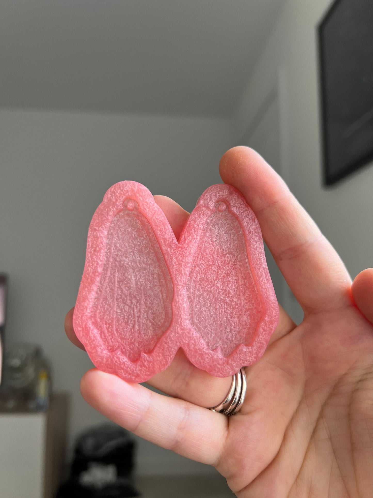 2 inch Heart Ghosts Silicone Mould