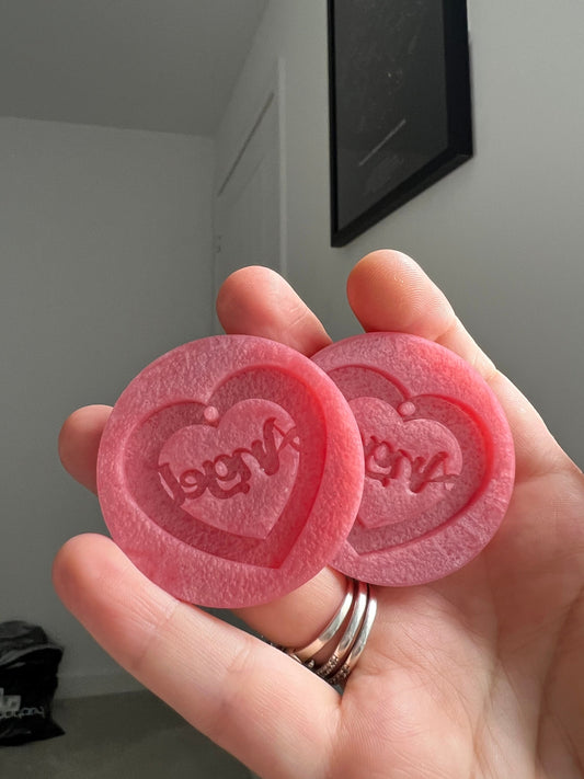 1.5 inch Angel Heart Silicone Moulds