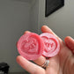 1.5 inch Angel Heart Silicone Moulds