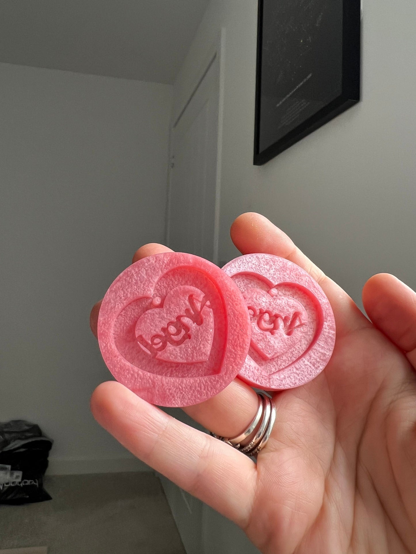 1.5 inch Angel Heart Silicone Moulds