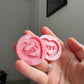 1.5 inch Angel Heart Silicone Moulds