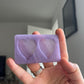 1.5 inch Rude Good Girl Hearts Silicone Mould