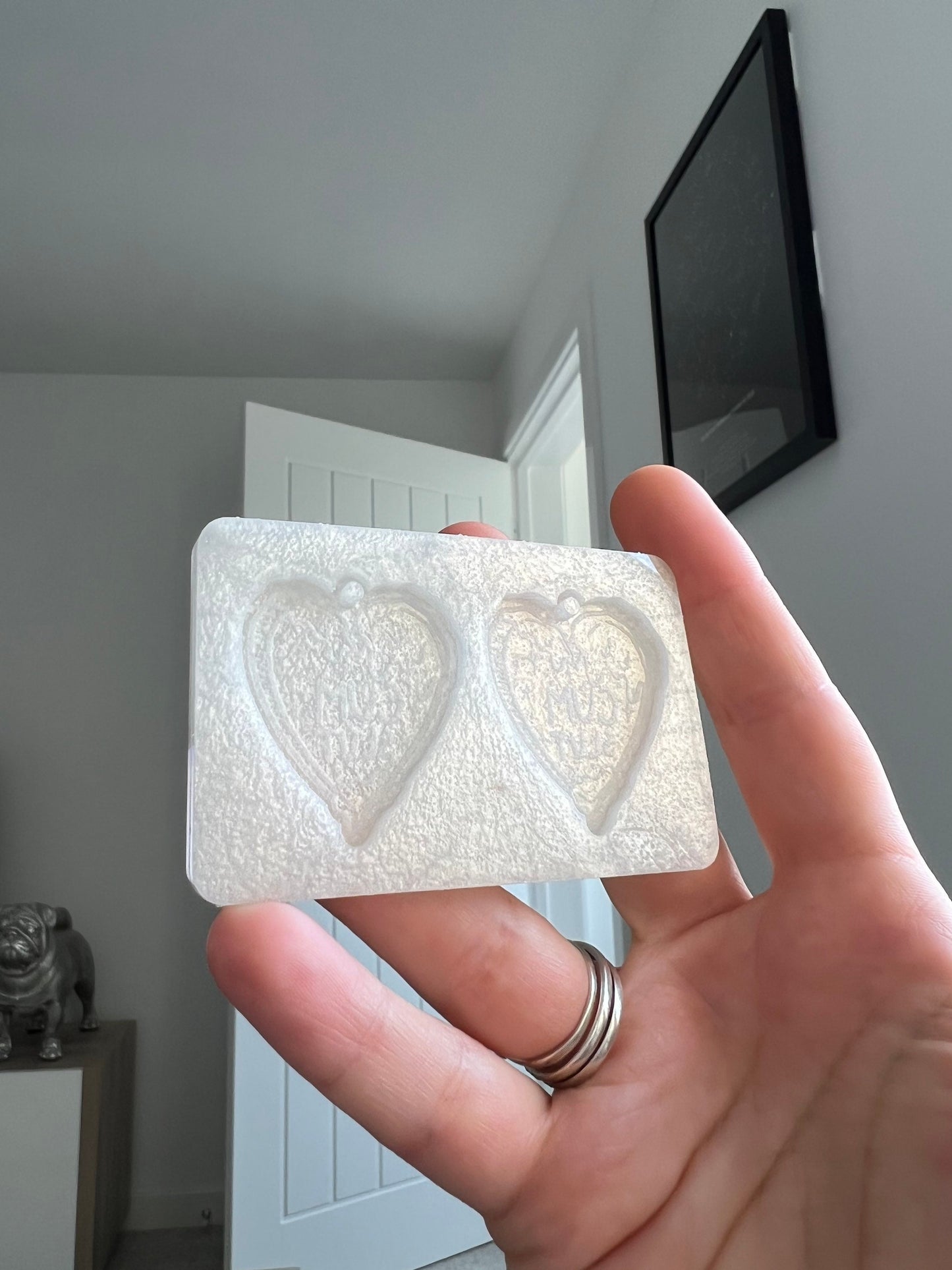 1.5 inch Rude Cu* Sl*t Hearts Silicone Mould