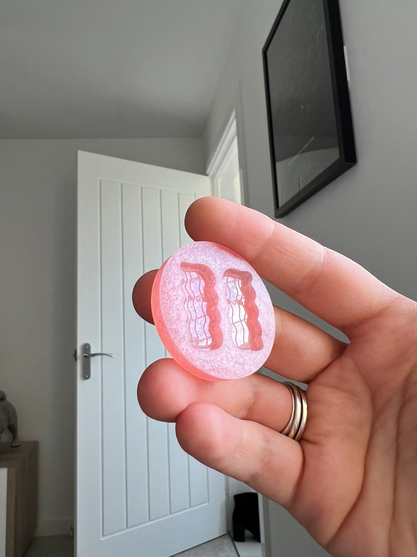 1 inch Kawaii Bacon Silicone Mould