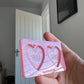 1.5 inch Rude Brat Hearts Silicone Mould