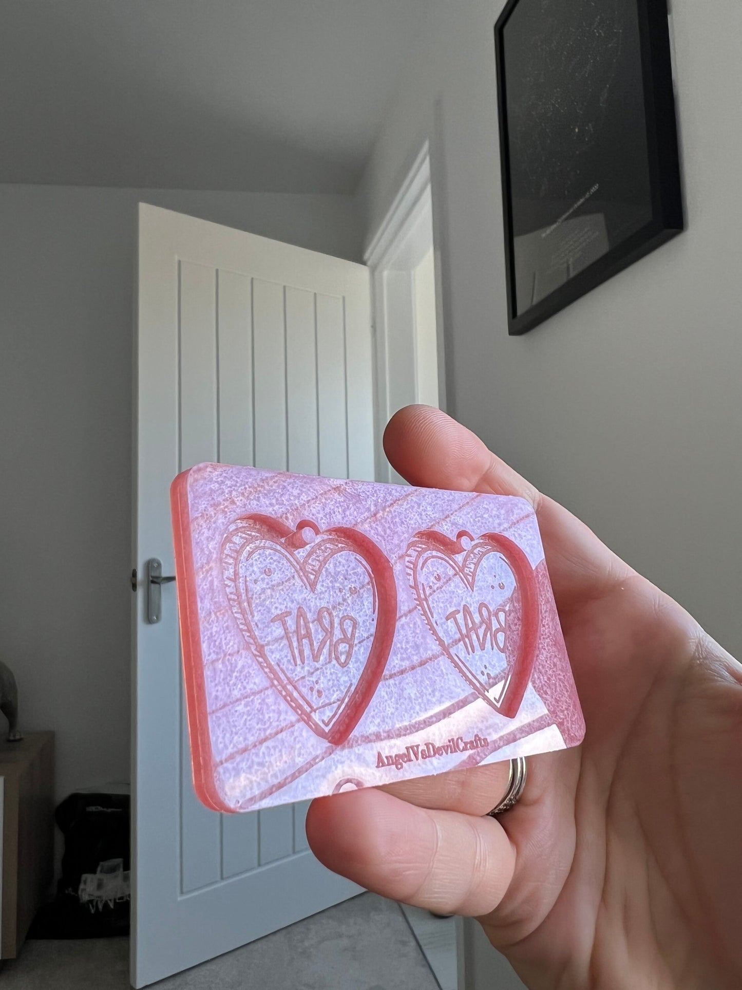 1.5 inch Rude Brat Hearts Silicone Mould