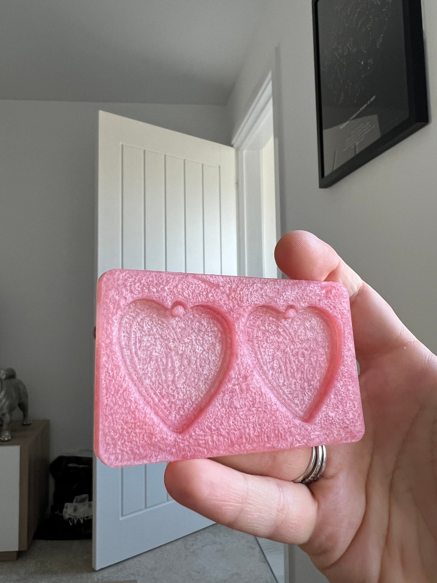 1.5 inch Rude Brat Hearts Silicone Mould