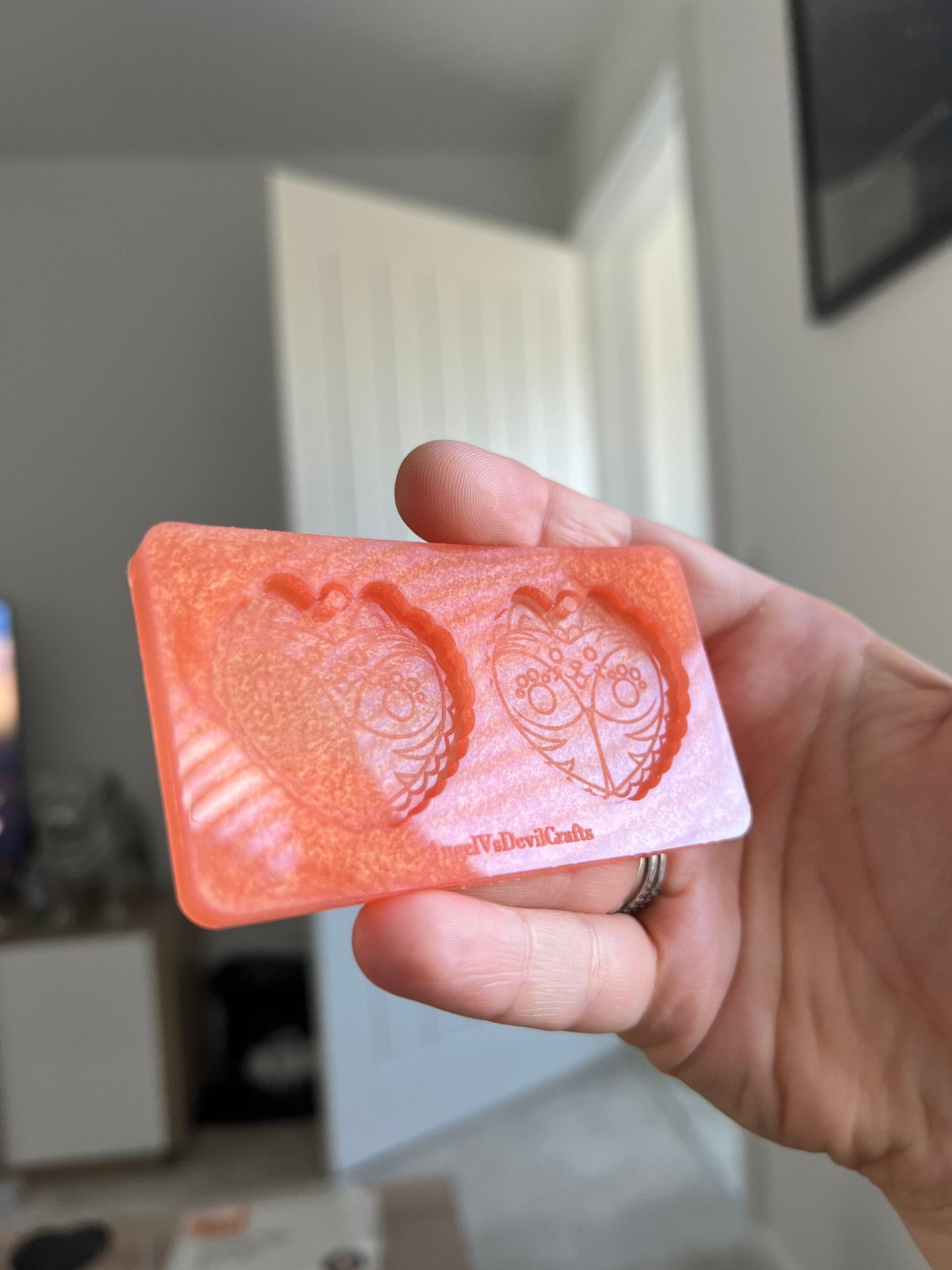 1.5 inch Cat Butt Hearts Silicone Mould